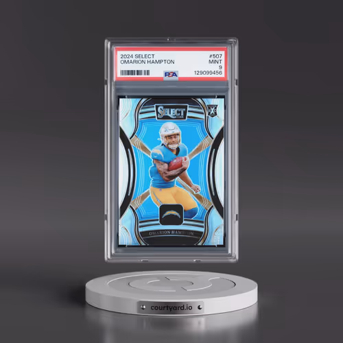 2024 Panini Select #507 Omarion Hampton (PSA 9 MINT)