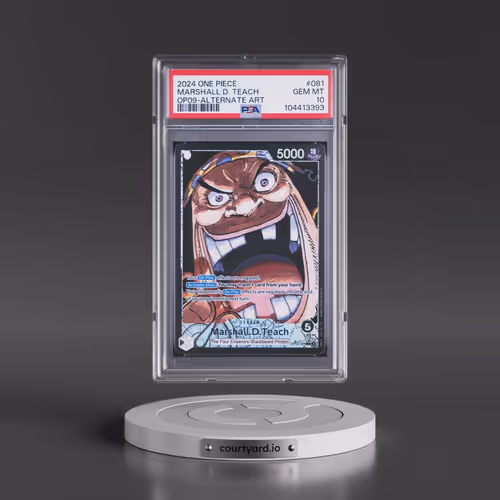 2024 One Piece OP09-Emperors in the New World #081 Marshall D. Teach - Alternate Art (PSA 10 GEM MIN