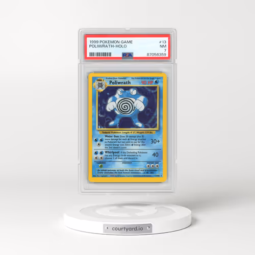 1999 Pokémon Game #13 Poliwrath - Holo (PSA 7 NM)