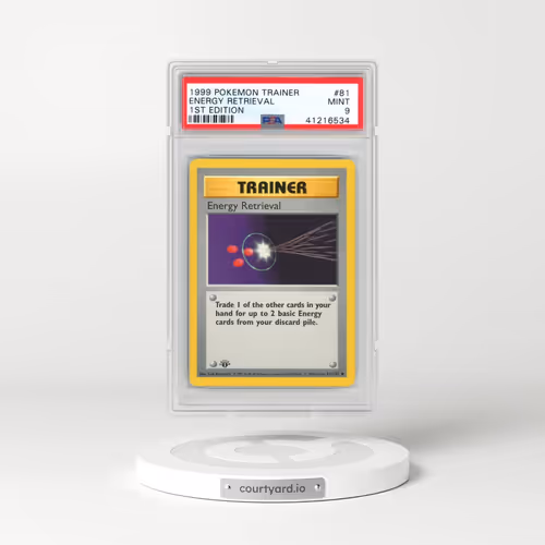 1999 Pokémon Game #81 Energy Retrieval - 1st Edition (PSA 9 MINT)