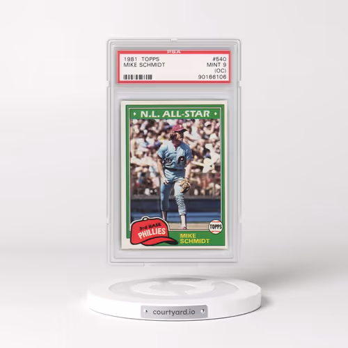 1981 Topps #540 Mike Schmidt (PSA 9 MINT)