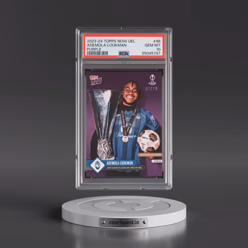 2023 Topps Now UEFA Europa League #46 Ademola Lookman - Purple (PSA 10 GEM MINT)