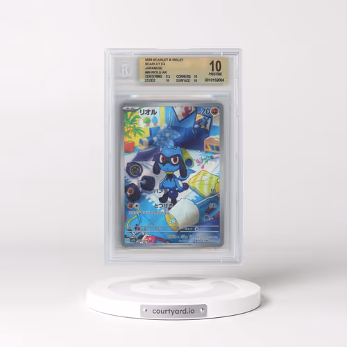 2023 Scarlet ex #086 Riolu - Art Rare Holo (BGS 10 PRISTINE)