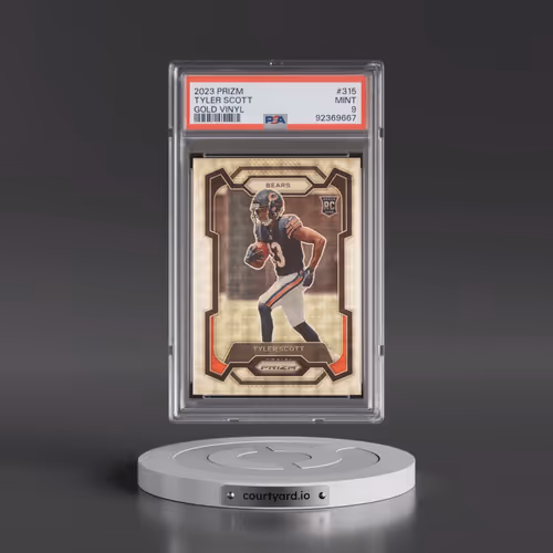 2023 Panini Prizm #315 Tyler Scott - Gold Vinyl (PSA 9 MINT)