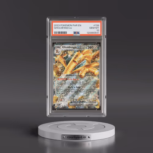 2023 Pokémon Par EN-Paradox Rift #139 Gholdengo EX - Holo (PSA 10 GEM MINT)