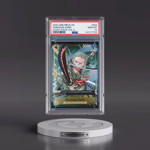2024 One Piece Event Pack Vol.3 #042 Roronoa Zoro (PSA 10 GEM MINT)