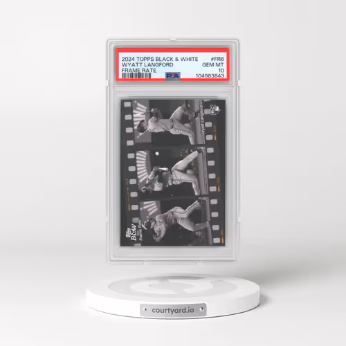 2024 Topps Black and White Frame Rate #FR6 Wyatt Langford (PSA 10 GEM MINT)