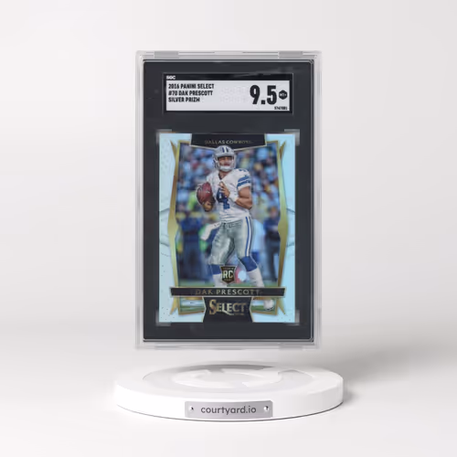 2016 Panini Select #70 Dak Prescott - Silver Prizm (SGC 9.5 MINT+)