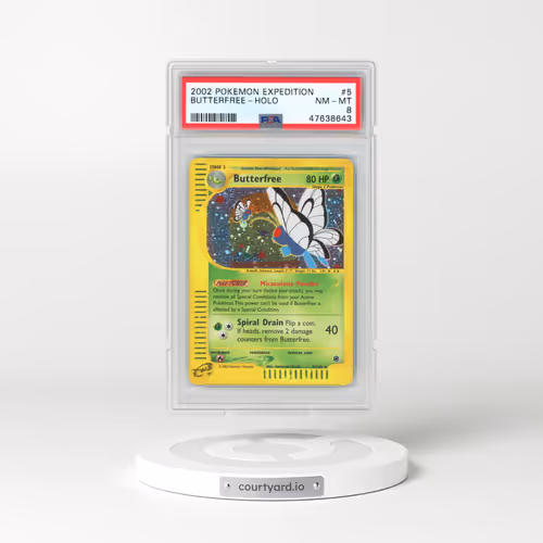 2002 Pokémon Expedition #5 Butterfree - Holo (PSA 8 NM-MT)