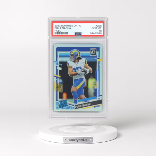2023 Panini Donruss Optic #238 Puka Nacua - Holo (PSA 10 GEM MINT)