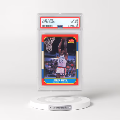 1986 Fleer #103 Derek Smith (PSA 4 VG-EX)