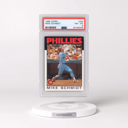1986 Topps #200 Mike Schmidt (PSA 8 NM-MT)