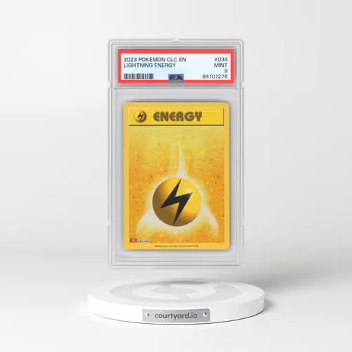 2023 Pokémon Clc-Trading Card Game Classic Charizard & HO-Oh EX Deck #034 Lightning Energy (PSA 9 MINT)
