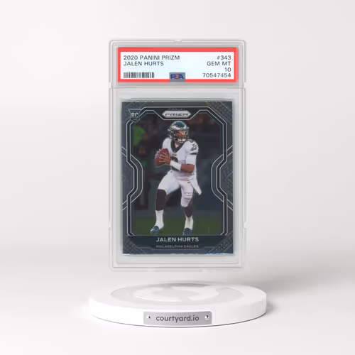 2020 Panini Prizm #343 Jalen Hurts (PSA 10 GEM MINT)
