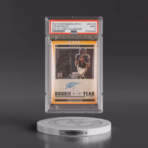 2021 Panini Contenders Optic Rookie of the Year Contenders Autographs #RYCJFI Justin Fields - Orange