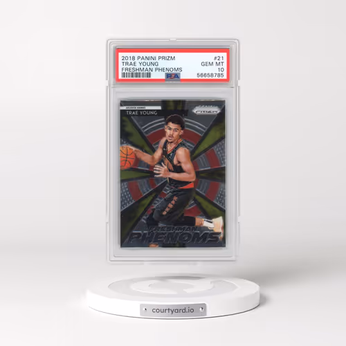 2018 Panini Prizm Freshman Phenoms #21 Trae Young (PSA 10 GEM MINT)