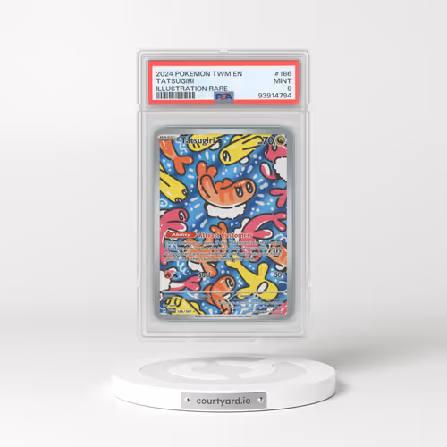 2024 Pokémon Twm EN-Twilight Masquerade #186 Tatsugiri - Illustration Rare (PSA 9 MINT)