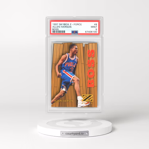 1997 Skybox Z-Force Boss #8 Allen Iverson (PSA 9 MINT)