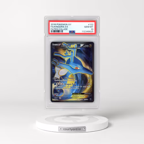 2016 Pokémon XY Fates Collide #122 Kingdra EX - Holo Full Art (PSA 10 GEM MINT)