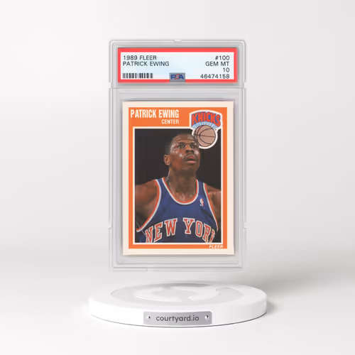 1989 Fleer #100 Patrick Ewing (PSA 10 GEM MINT)
