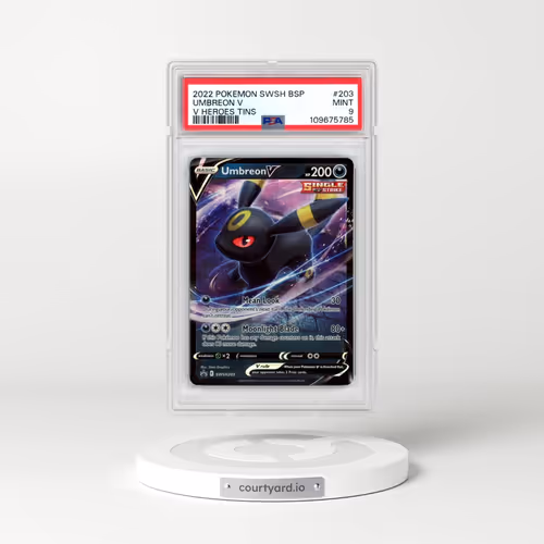 2022 Pokémon Swsh Black Star Promo #203 Umbreon V - Holo V Heroes Tins (PSA 9 MINT)