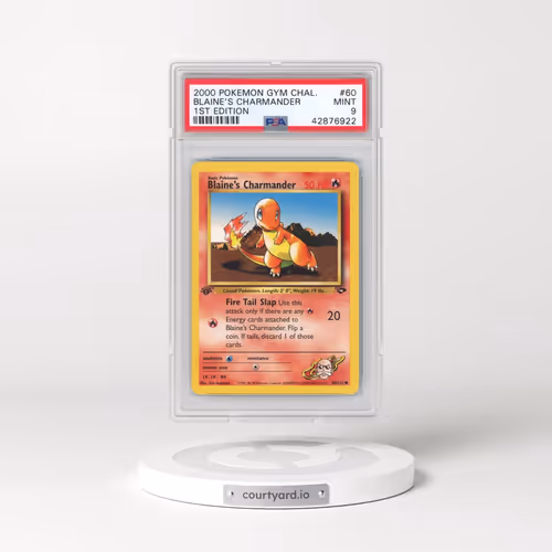 2000 Pokémon Gym Challenge #60 Blaine's Charmander - 1st Edition (PSA 9 MINT)
