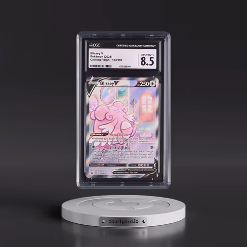2021 Chilling Reign #183/198 Blissey V - Ultra Rare Holo (CGC 8.5 NM-MT+)