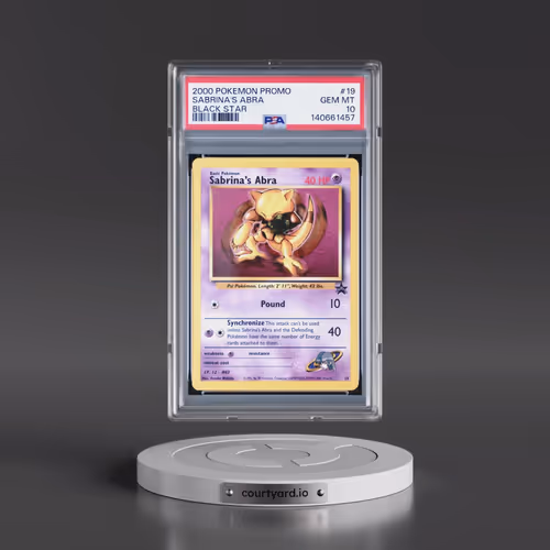 2000 Pokémon Promo Black Star #19 Sabrina's Abra (PSA 10 GEM MINT)