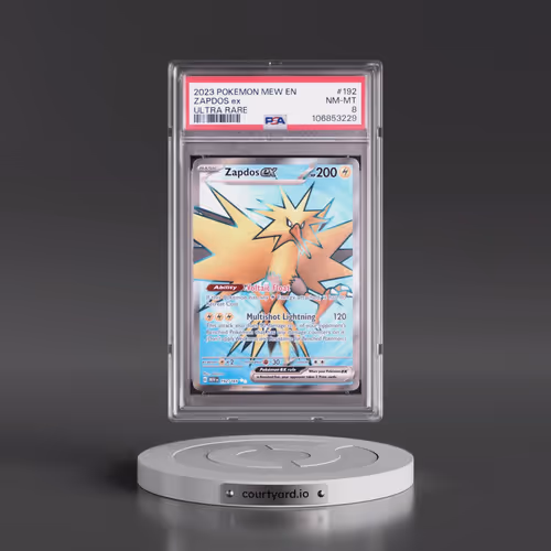 2023 Pokémon Mew EN-151 #192 Zapdos EX - Holo Ultra Rare (PSA 8 NM-MT)