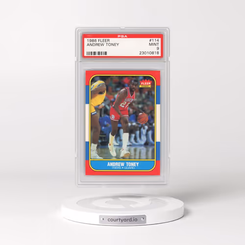1986 Fleer #114 Andrew Toney (PSA 9 MINT)