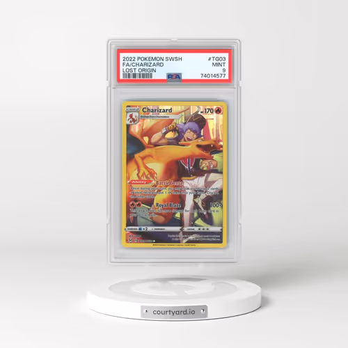 2022 Pokémon Sword & Shield Lost Origin #TG03 Charizard - Full Art (PSA 9 MINT)