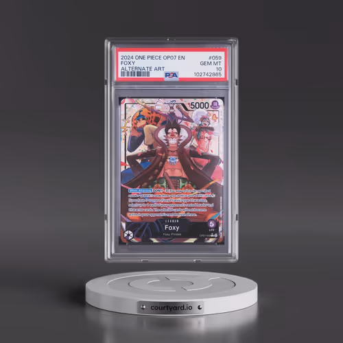 2024 One Piece OP07-500 Years in the Future #059 Foxy - Alternate Art (PSA 10 GEM MINT)