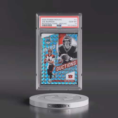2020 Panini Mosaic Introductions #I1 Joe Burrow - Mosaic (PSA 10 GEM MINT)