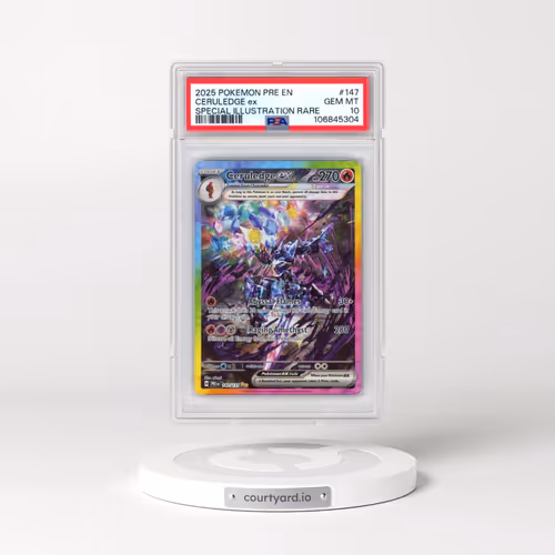 2025 Pokémon Pre EN-Prismatic Evolutions #147 Ceruledge EX - Holo Special Illustration Rare (PSA 10