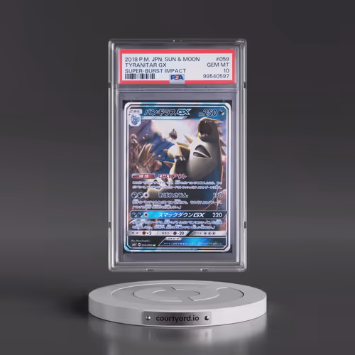 2018 Pokémon Sun & Moon Super-Burst Impact #059 Tyranitar GX - Holo (PSA 10 GEM MINT)