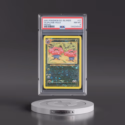 2001 Pokémon Southern Islands Promo #17 Vileplume - Holo (PSA 8 NM-MT)