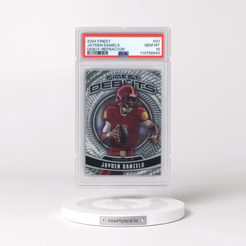 2024 Topps Finest Debut #D1 Jayden Daniels - Refractor (PSA 10 GEM MINT)