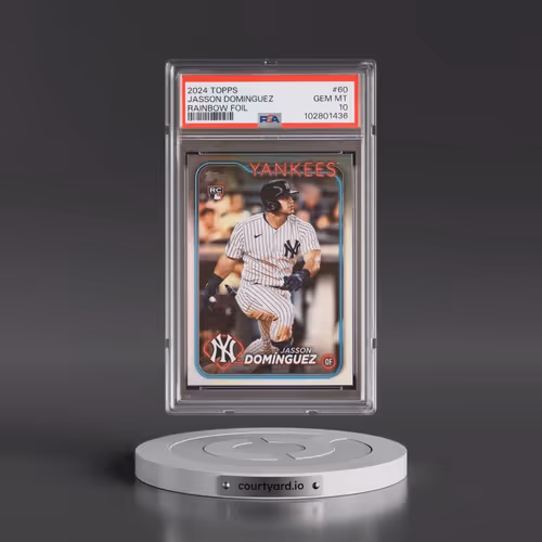 2024 Topps #60 Jasson Dominguez - Rainbow Foil (PSA 10 GEM MINT)