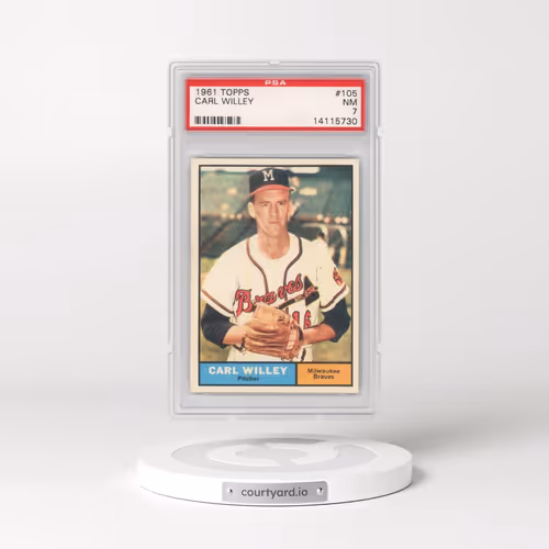 1961 Topps #105 Carl Willey (PSA 7 NM)