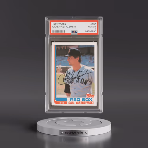 1982 Topps #650 Carl Yastrzemski (PSA 8 NM-MT)