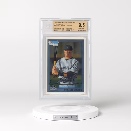 2010 Bowman Chrome Draft Picks & Prospects #BDPP47 Russell Wilson (BGS 9.5 GEM MINT)