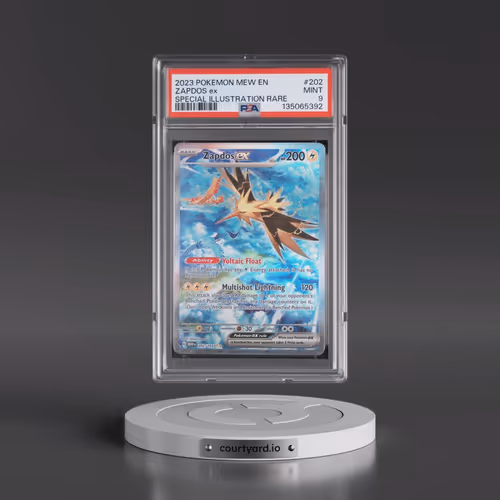2023 Pokémon Mew EN-151 #202 Zapdos EX - Holo Special Illustration Rare (PSA 9 MINT)