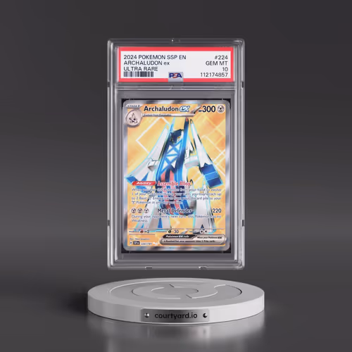 2024 Pokémon Ssp EN-Surging Sparks #224 Archaludon EX - Holo Ultra Rare (PSA 10 GEM MINT)
