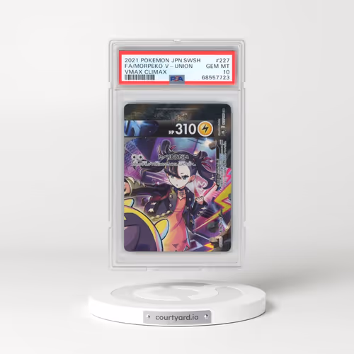 2021 Pokémon Sword & Shield Vmax Climax #227 Morpeko V-Union - Full Art (PSA 10 GEM MINT)