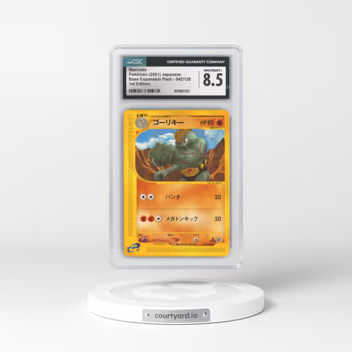2001 Base Expansion Pack #042/128 Machoke - 1st Edition (CGC 8.5 NM-MT+)
