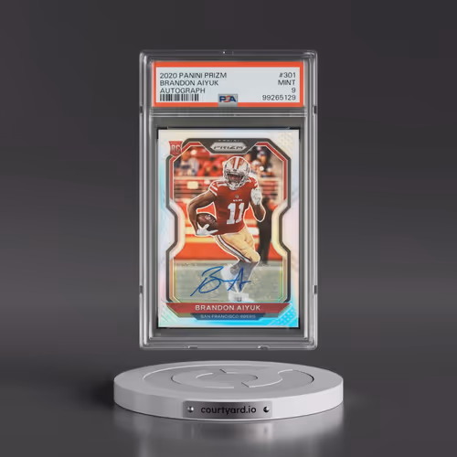 2020 Panini Prizm #301 Brandon Aiyuk - Autograph (PSA 9 MINT)