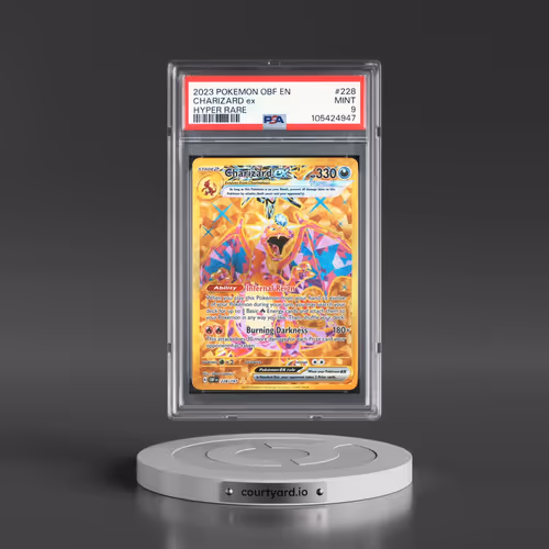 2023 Pokémon Obf EN-Obsidian Flames #228 Charizard EX - Holo Hyper Rare (PSA 9 MINT)