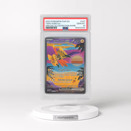 2023 Pokémon Par EN-Paradox Rift #247 Tapu Koko EX - Holo Special Illustration Rare (PSA 10 GEM MINT)