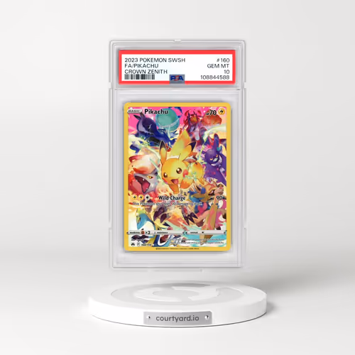 2023 Pokémon Sword and Shield Crown Zenith #160 Pikachu - Full Art (PSA 10 GEM MINT)