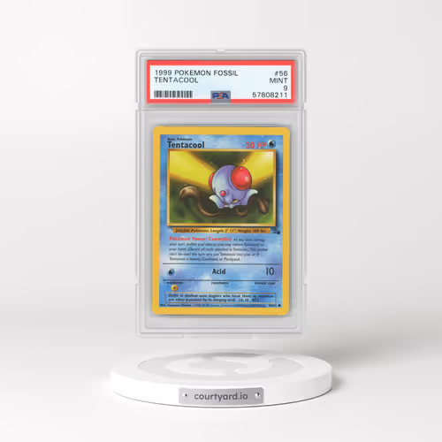 1999 Fossil #56 Tentacool (PSA 9 MINT)